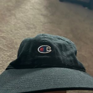 champions soft shell hard brim hat, one size fits all adjustable.